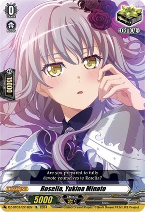 Roselia, Yukina Minato (EX) - DZ-BT03/EX16EN - Extra Rare