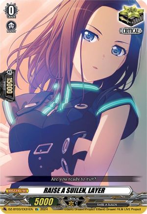 RAISE A SUILEN, LAYER (EX) - DZ-BT03/EX31EN - Extra Rare