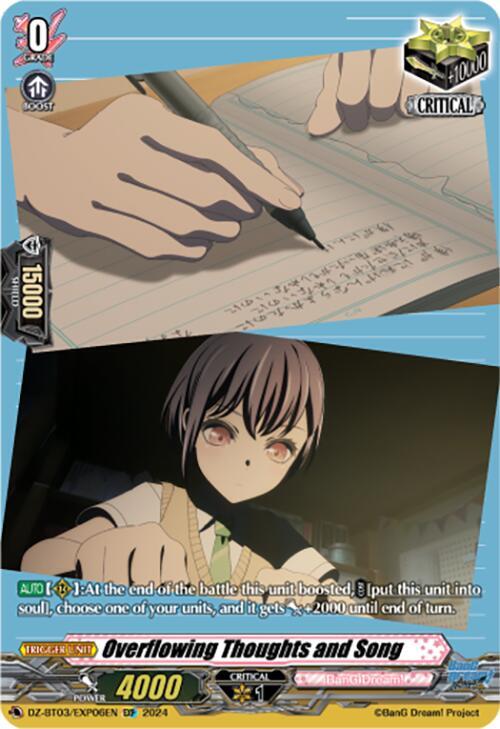 Overflowing Thoughts and Song (EXP) - DZ-BT03/EXP06EN - EXP