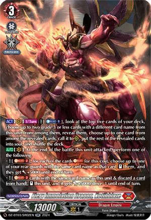 Fiery Immolation Dragon, Kotihblaze (SR) - DZ-BT03/SR02EN - Silver Rare