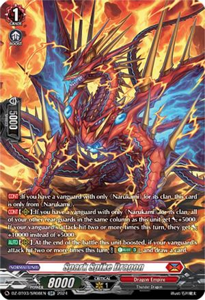 Spark Spike Dragon (SR) - DZ-BT03/SR08EN - Silver Rare