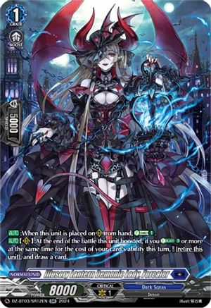 Illusory Lantern Demonic Lady, Forcalor (SR) - DZ-BT03/SR12EN - Silver Rare