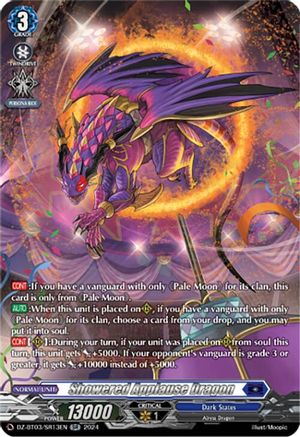 Showered Applause Dragon (SR) - DZ-BT03/SR13EN - Silver Rare