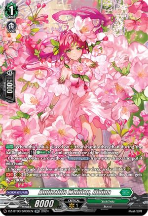 Amicable Maiden, Alvina (SR) - DZ-BT03/SR36EN - Silver Rare