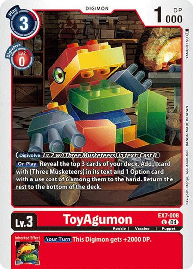 ToyAgumon - EX7-008 - EX7-008 - Uncommon