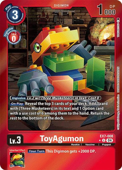 ToyAgumon - EX7-008 (Foil) - EX7-008 - Uncommon