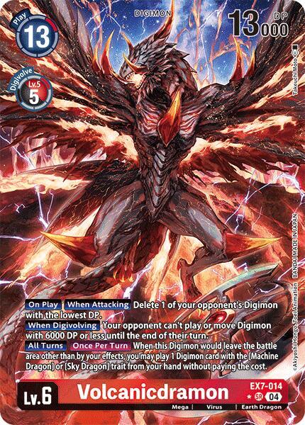Volcanicdramon (Alternate Art) - EX7-014 - Super Rare