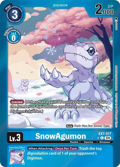 SnowAgumon (Foil) - EX7-017 - Common