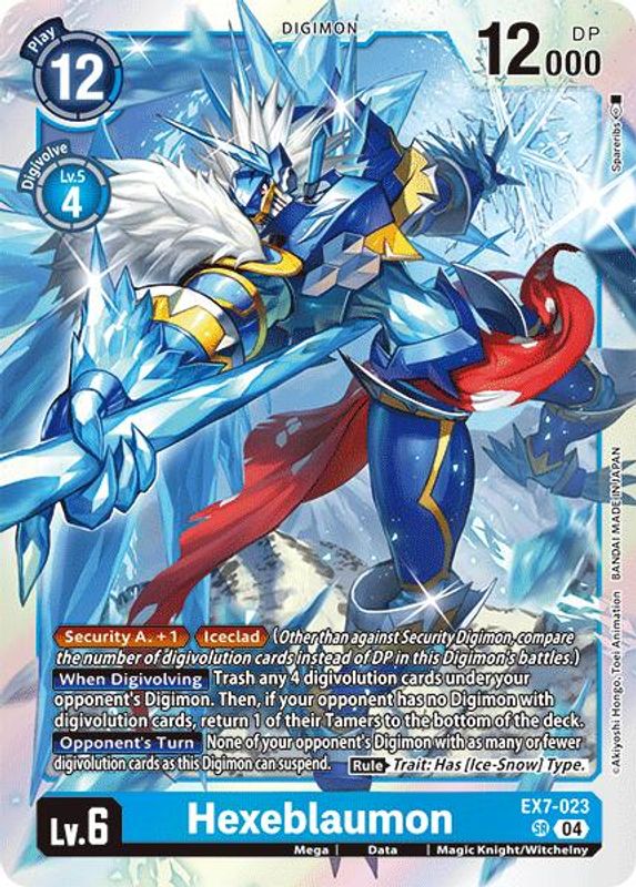 Hexeblaumon (Block 4) - EX7-023 - Super Rare
