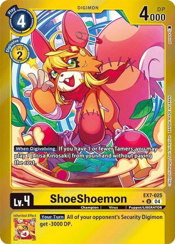 ShoeShoemon (Foil) - EX7-025 - Uncommon