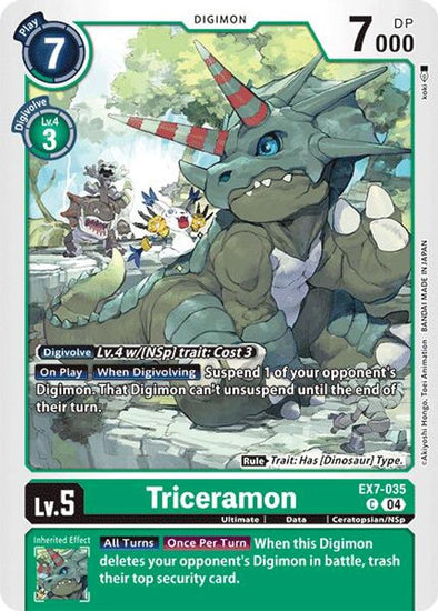 Triceramon - EX7-035 - Common