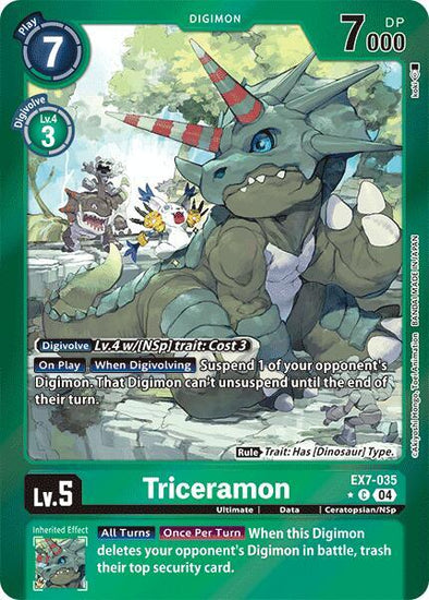 Triceramon (Foil) - EX7-035 - Common