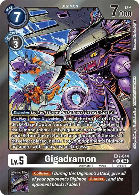 Gigadramon (Foil) - EX7-044 - Common