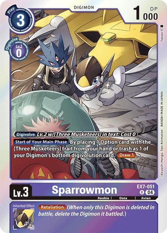 Sparrowmon - EX7-051 - Rare