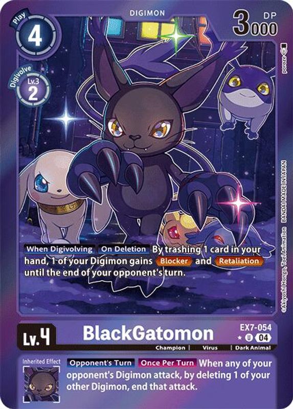 BlackGatomon (Foil) - EX7-054 - Uncommon
