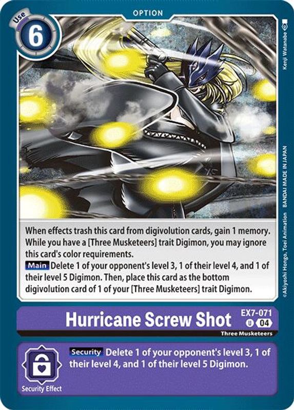 Hurricane Screw Shot - EX7-071 - Uncommon