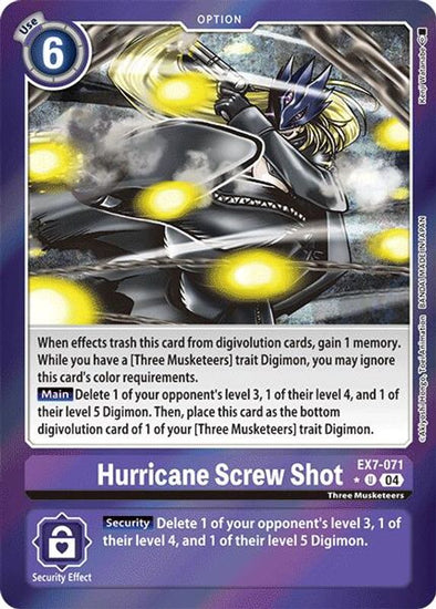 Hurricane Screw Shot (Foil) - EX7-071 - Uncommon