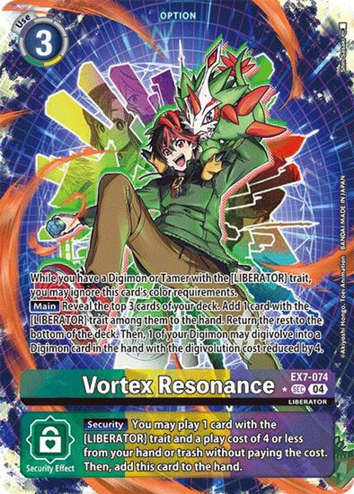 Vortex Resonance (Alternate Art) - EX7-074 - Secret Rare