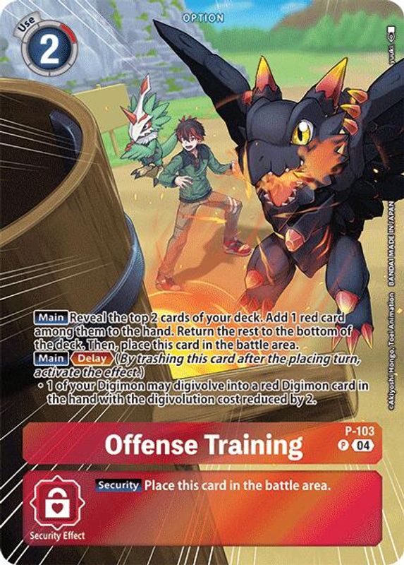 Offense Training (Starter Deck 18 Exclusive) - P-103 - Promo