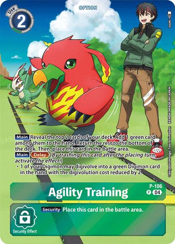 Agility Training (Starter Deck 18 Exclusive) - P-106 - Promo