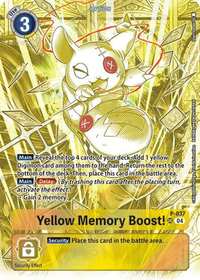 Yellow Memory Boost! (Starter Deck 19 Exclusive) - P-037 - Super Rare