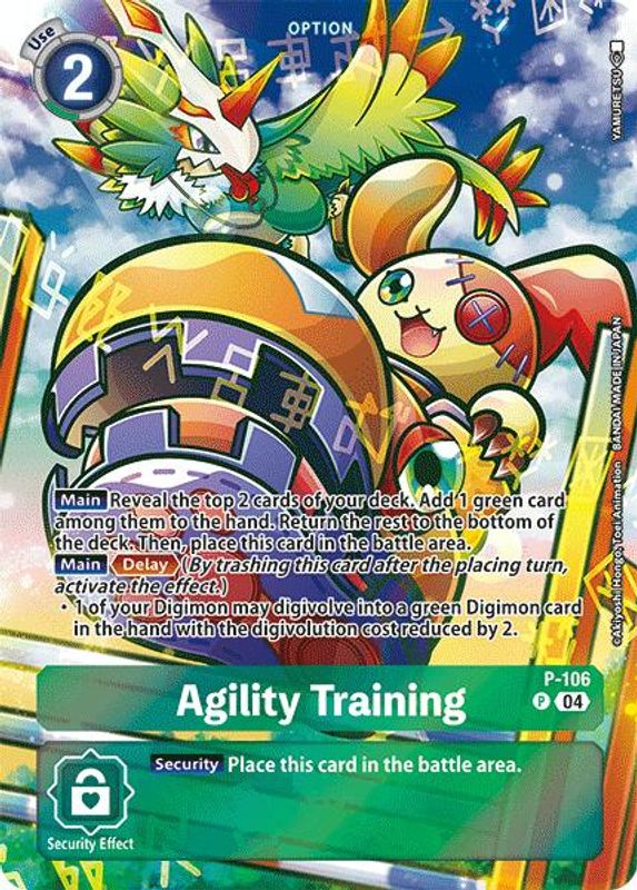 Agility Training (Starter Deck 19 Exclusive) - P-106 - Promo