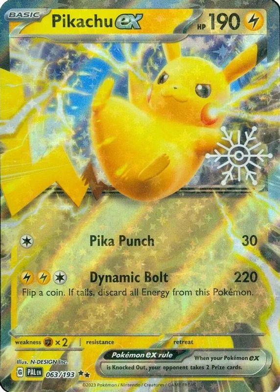 Pikachu ex - 063/193 - Promo (2024 Holiday Calendar)