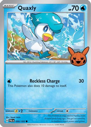 Quaxly - 050/193 - Common (Trick or Trade BOOster Bundle)