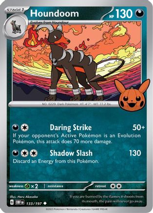 Houndoom - 133/197 - Uncommon (Trick or Trade BOOster Bundle)