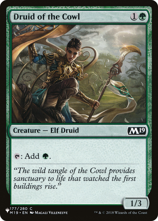 Druid of the Cowl - M19 Reprint (PLST)
