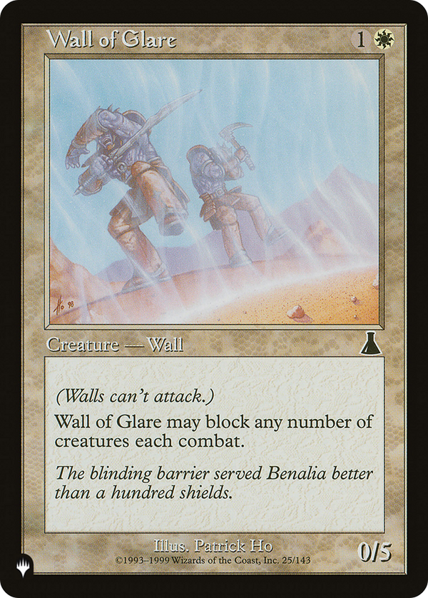 Wall of Glare - UDS Reprint (PLST)
