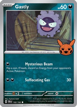 Gastly - 102/162 - Common (Trick or Trade BOOster Bundle)