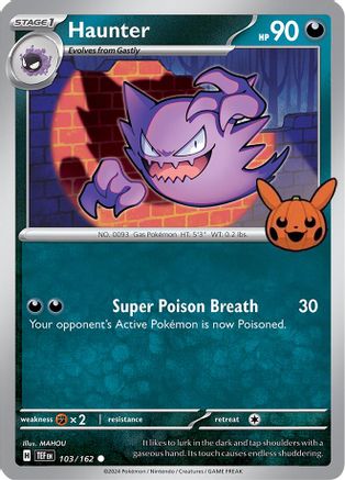 Haunter - 103/162 - Common (Trick or Trade BOOster Bundle)