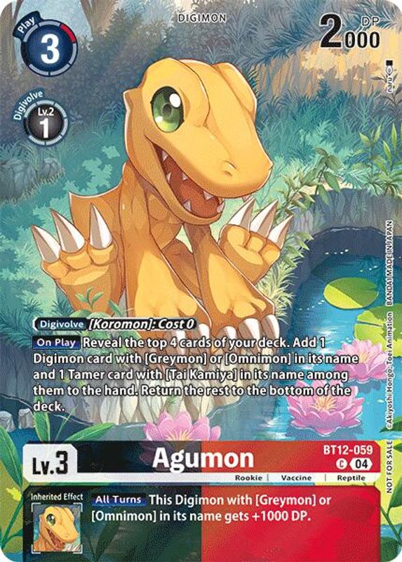 Agumon - BT12-059 (Legend Pack 2024) - BT12-059 - Promo