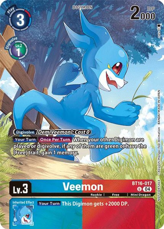 Veemon (Legend Pack 2024) - BT16-017 - Promo