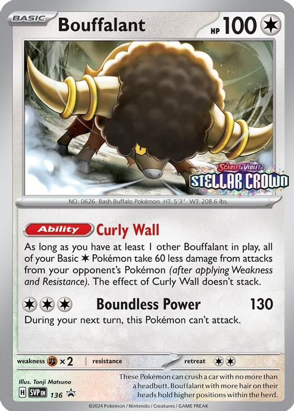 Bouffalant - SVP136 - Pre-Release Promo
