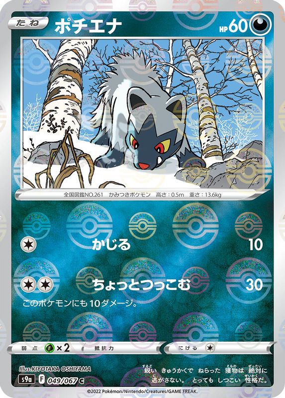 Poochyena (Mirror Holofoil) (Japanese) - 049/067 - Common