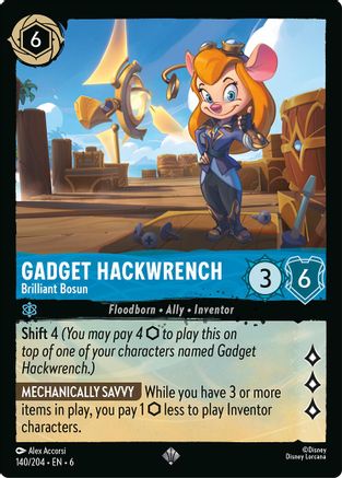 Gadget Hackwrench (Brilliant Bosun) - 140/204 - Super Rare