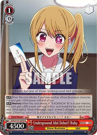 Underground Idol Debut? Ruby - OSK/S107-E039R - Rare