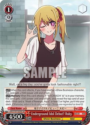 Underground Idol Debut? Ruby(SR) - OSK/S107-E039SSR - Super Rare