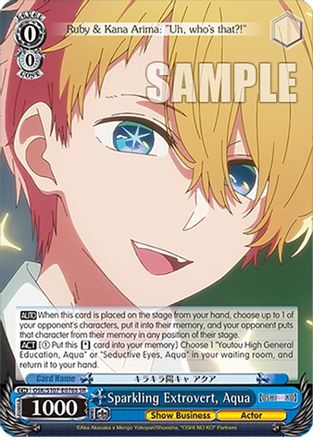 Sparkling Extrovert, Aqua(SR) - OSK/S107-E076SSR - Super Rare