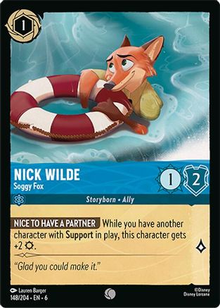Nick Wilde (Soggy Fox) - 148/204 - Common