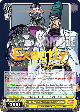 Darby Younger & Atum (JJR) - JJ/SE41-E04JJJR - JoJo Rare