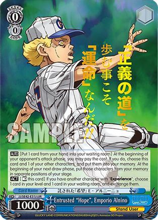 Entrusted "Hope", Emporio Alnino (JJR) - JJ/SE42-E31JJJR - JoJo Rare