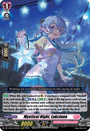 Mystical Night, Lukcluna - DZ-LBT01/020EN - Triple Rare