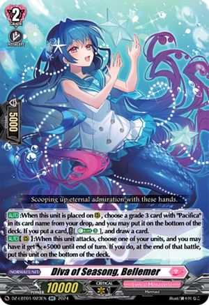 Diva of Seasong, Bellemer - DZ-LBT01/023EN - Double Rare