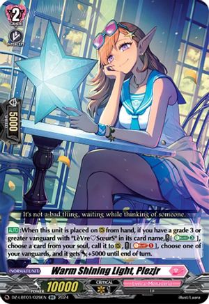 Warm Shining Light, Plezjr - DZ-LBT01/029EN - Double Rare