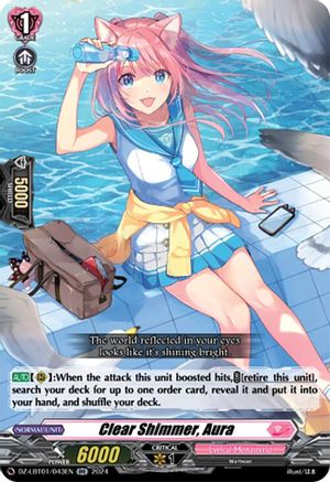 Clear Shimmer, Aura - DZ-LBT01/043EN - Double Rare