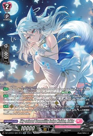 Sky-colored Tranquility Judge Maiden, Arkha (SR) - DZ-LBT01/SR17EN - Silver Rare