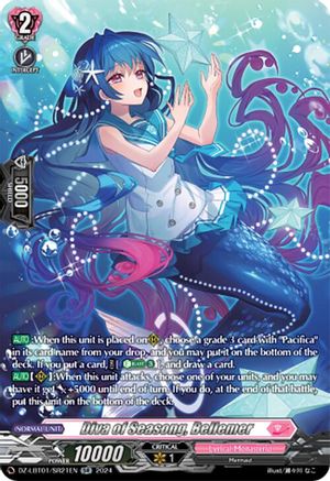 Diva of Seasong, Bellemer (SR) - DZ-LBT01/SR21EN - Silver Rare